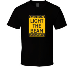 Light The Beam Caution T Shirt