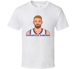 Domantas Sabonis Portrait T Shirt