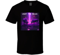 Light The Beam 80s Retro T Shirt