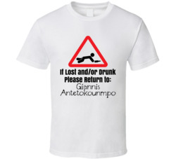 If Lost Or Drunk Return To Giannis Antetokounmpo T Shirt