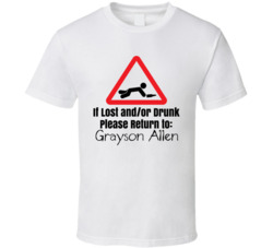 If Lost Or Drunk Return To Grayson Allen T Shirt If Lost Or Drunk Return To Grayson Allen T Shirt
