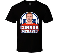 Connor Mcdavid Player Protrait T Shirt Connor Mcdavid Player Protrait T Shirt