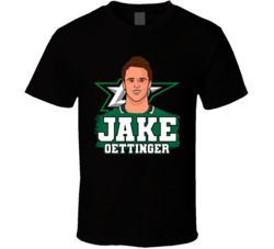 Jake Oettinger Player Protrait T Shirt Jake Oettinger Player Protrait T Shirt