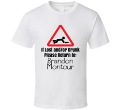 If Lost Or Drunk Return To Brandon Montour T Shirt If Lost Or Drunk Return To Brandon Montour T Shirt