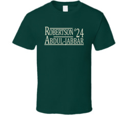 Oscar Robertson Kareem Adbul-jabbar For President '24 Milwaukee B Oscar Robertson Kareem Adbul-jabbar For President '24 Milwaukee B