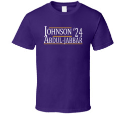 Magic Johnson Kareem Adbul-jabbar For President '24 Los Angeles L Magic Johnson Kareem Adbul-jabbar For President '24 Los Angeles L