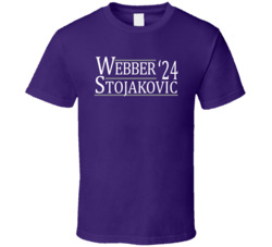 Chris Webber Peja Stojakovic For President '24 Sacramento Basketb Chris Webber Peja Stojakovic For President '24 Sacramento Basketb