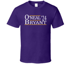 Shaquille O'neal Kobe Bryant For President '24 Los Angeles L Shaquille O'neal Kobe Bryant For President '24 Los Angeles L