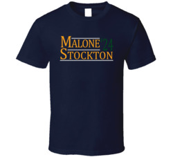 Karl Malone John Stockton For President '24 Utah Basketball Fan T Karl Malone John Stockton For President '24 Utah Basketball Fan T
