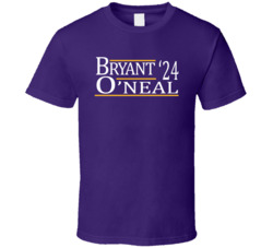 Kobe Bryant Shaquille O'neal For President '24 Los Angeles L Kobe Bryant Shaquille O'neal For President '24 Los Angeles L