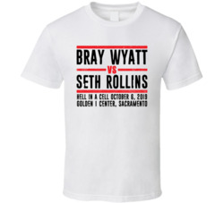 Bray Wyatt Vs Seth Rollins Hell In A Cell Retro Look T Shirt Bray Wyatt Vs Seth Rollins Hell In A Cell Retro Look T Shirt