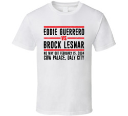 Eddie Guerrero Vs Brock Lesnar No Way Out Retro Look T Shirt Eddie Guerrero Vs Brock Lesnar No Way Out Retro Look T Shirt