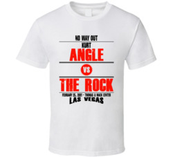 Kurt Angle Vs The Rock No Way Out Retro Look T Shirt Kurt Angle Vs The Rock No Way Out Retro Look T Shirt