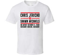 Chris Jericho Vs Shawn Michaels No Mercy Retro Look T Shirt Chris Jericho Vs Shawn Michaels No Mercy Retro Look T Shirt