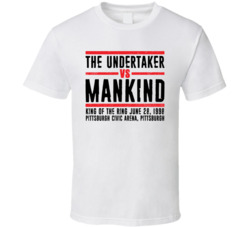 The Undertaker Vs Mankind King Of The Ring Retro Look T Shirt The Undertaker Vs Mankind King Of The Ring Retro Look T Shirt