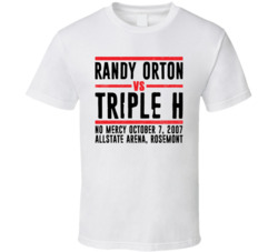 Randy Orton Vs Triple H No Mercy Retro Look T Shirt Randy Orton Vs Triple H No Mercy Retro Look T Shirt