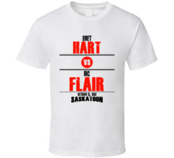 Bret Hart Vs Ric Flair Retro Look T Shirt Bret Hart Vs Ric Flair Retro Look T Shirt