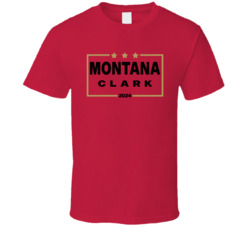Joe Montana Dwight Clark For President 2024 San Francisco Football Fan Joe Montana Dwight Clark For President 2024 San Francisco Football Fan