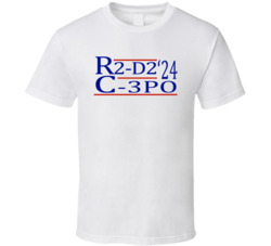 R2-d2 And C-3po For President '24 Star Wars Fan T Shirt R2-d2 And C-3po For President '24 Star Wars Fan T Shirt
