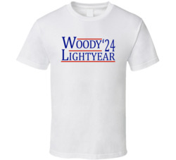 Woody And Buzz Lightyear For President '24 Toy Story Fan T Shirt Woody And Buzz Lightyear For President '24 Toy Story Fan T Shirt