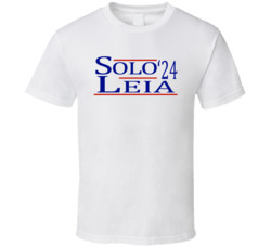 Hans Solo And Princess Leia For President '24 Star Wars Fan T Shi Hans Solo And Princess Leia For President '24 Star Wars Fan T Shi