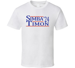 Simba And Timon For President '24 The Lion King Fan T Shirt Simba And Timon For President '24 The Lion King Fan T Shirt