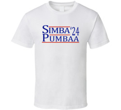 Simba And Pumbaa For President '24 The Lion King Fan T Shirt Simba And Pumbaa For President '24 The Lion King Fan T Shirt