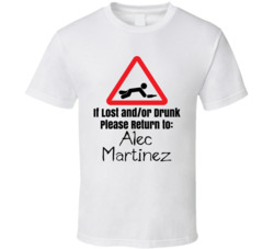 Alec Martinez If Lost Or Drunk Return T Shirt Alec Martinez If Lost Or Drunk Return T Shirt