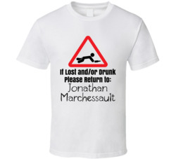 Jonathan Marchessault If Lost Or Drunk Return T Shirt Jonathan Marchessault If Lost Or Drunk Return T Shirt
