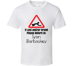 Ivan Barbashev If Lost Or Drunk Return T Shirt Ivan Barbashev If Lost Or Drunk Return T Shirt