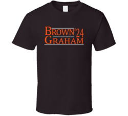 Jim Brown Otto Graham For President '24 Cleveland Football Fan T Jim Brown Otto Graham For President '24 Cleveland Football Fan T