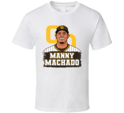Manny Machado Player Portrait T Shirt Manny Machado Player Portrait T Shirt