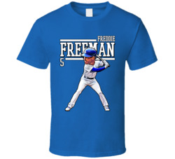 Freddie Freeman Big Head Cartoon T Shirt Freddie Freeman Big Head Cartoon T Shirt