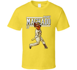 Manny Machado Big Head Cartoon T Shirt Manny Machado Big Head Cartoon T Shirt