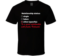 In A Relationship With Justin Verlander T Shirt In A Relationship With Justin Verlander T Shirt