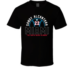 Sandy Alcantara South Beach Slinger T Shirt Sandy Alcantara South Beach Slinger T Shirt