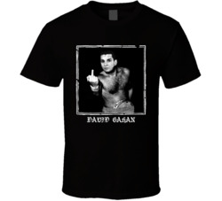 David Gahan Middle Finger Worn Look T Shirt