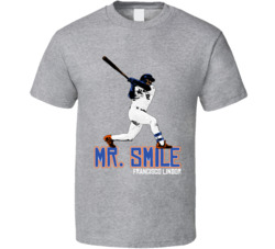 Francisco Lindor Mr Smile Swing T Shirt Francisco Lindor Mr Smile Swing T Shirt