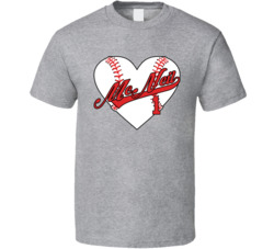 Jeff Mcneil Baseball Heart T Shirt Jeff Mcneil Baseball Heart T Shirt