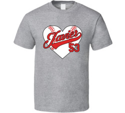Cristian Javier Baseball Heart T Shirt Cristian Javier Baseball Heart T Shirt