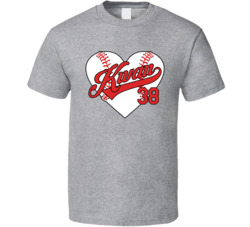 Steven Kwan Baseball Heart T Shirt Steven Kwan Baseball Heart T Shirt