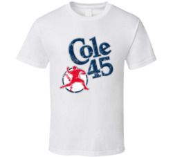 Gerrit Cole 45 Pitcher Worn Look T Shirt Gerrit Cole 45 Pitcher Worn Look T Shirt