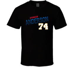 Spencer Anderson 74 Favorite Player Fan T Shirt Spencer Anderson 74 Favorite Player Fan T Shirt