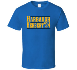 Jim Harbaugh Justin Herbert For President 2024 T Shirt Jim Harbaugh Justin Herbert For President 2024 T Shirt
