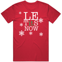 Le Tits Now Let It Snow Funny T Shirt