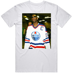 Kobe Bryant Wearing Wayne Gretzky Hockey Jersey T Shirt Kobe Bryant Wearing Wayne Gretzky Hockey Jersey T Shirt