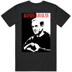 Alexei Navalny Heart Hands Scarface Style Supporter T Shirt Alexei Navalny Heart Hands Scarface Style Supporter T Shirt