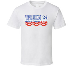 Vampire Weekend '24 Oxford Comma T Shirt Vampire Weekend '24 Oxford Comma T Shirt