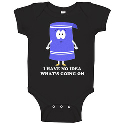 Southpark Towelie No Idea Baby One Piece Southpark Towelie No Idea Baby One Piece