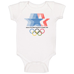 Los Angeles Olympiad 1984 Olympic Games Sports Fan Baby One Piece